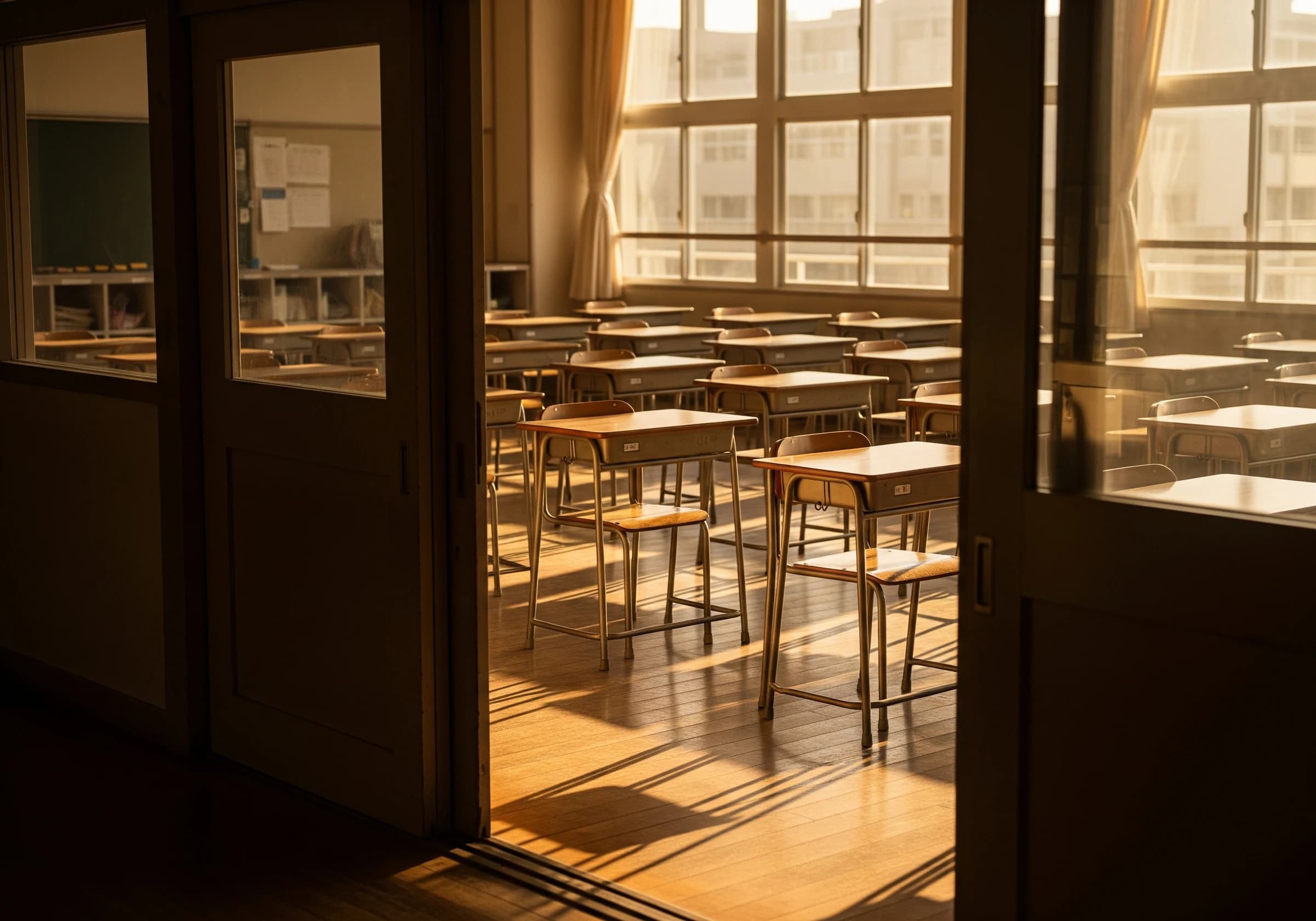 御徒町学院の教室入口